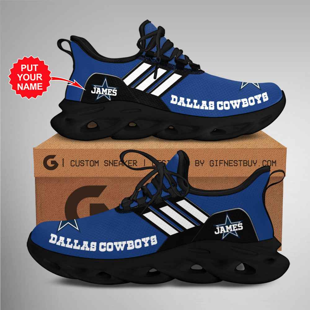 Ideafootwear Dallas Cowboys Max Soul Shoes Sneakers For Men And Women 145