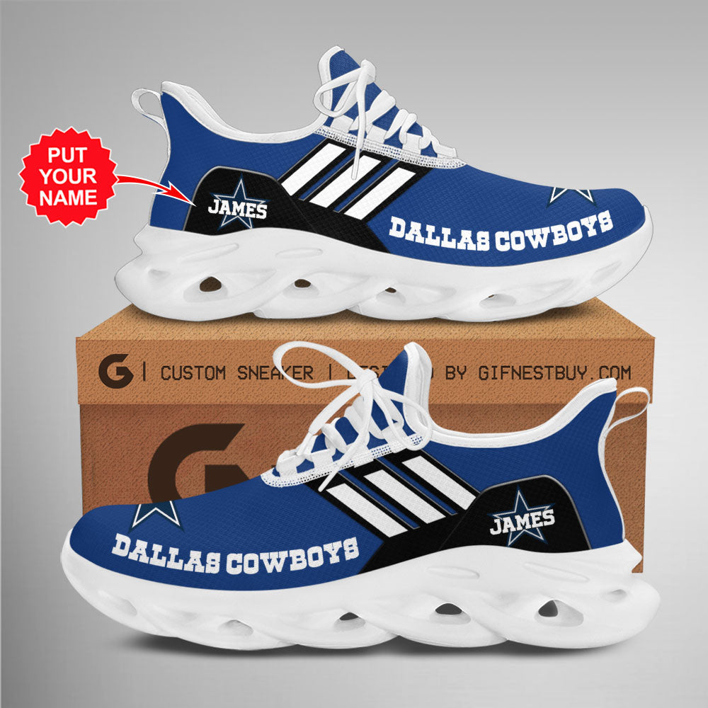 Ideafootwear Dallas Cowboys Max Soul Shoes Sneakers For Men And Women 145