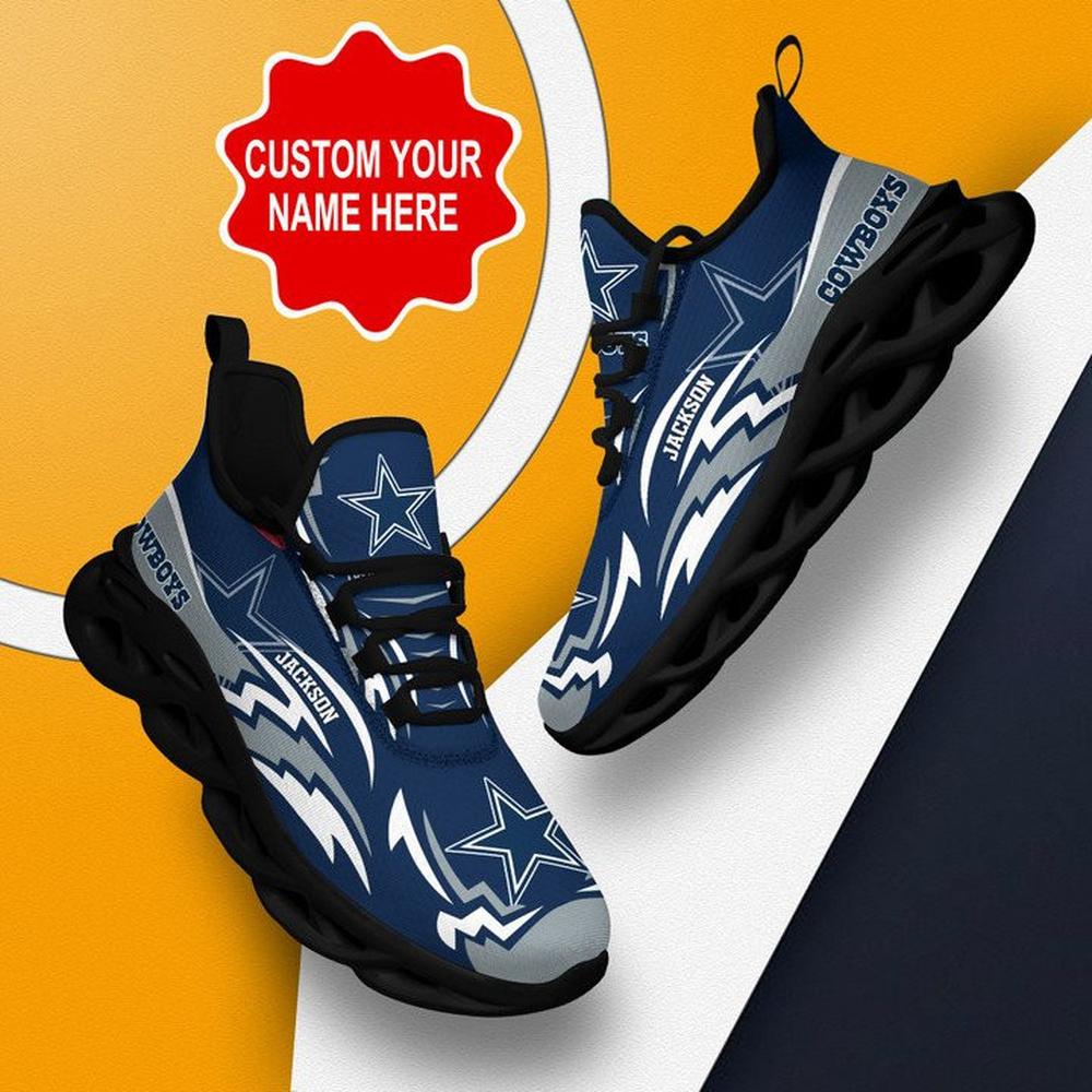 Ideafootwear Dallas Cowboys Max Soul Shoes Sneakers For Men And Women 165