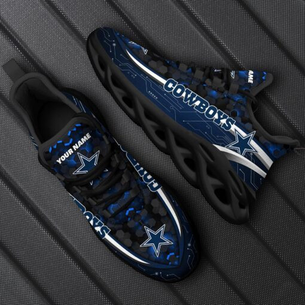 Ideafootwear Dallas Cowboys Max Soul Shoes Sneakers For Men And Women 262