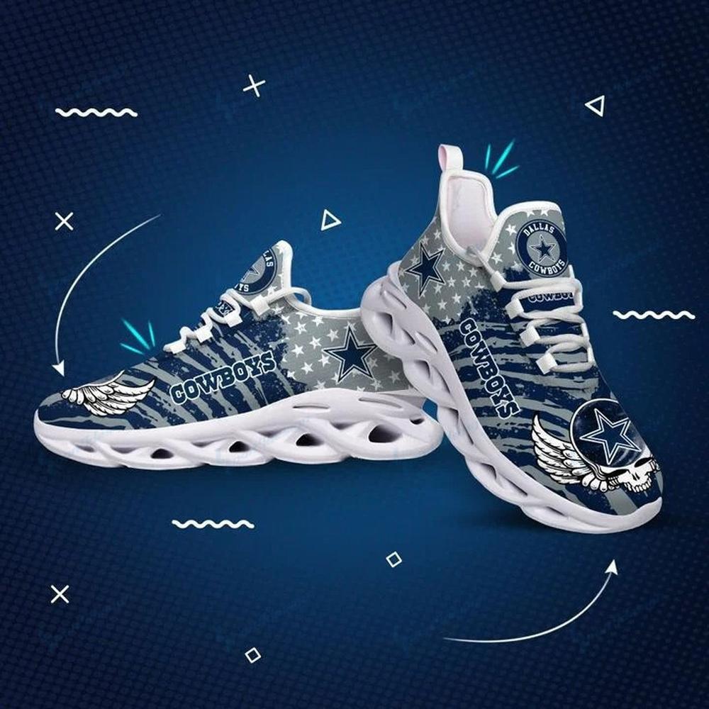 Ideafootwear Dallas Cowboys Max Soul Shoes Sneakers For Men And Women 80