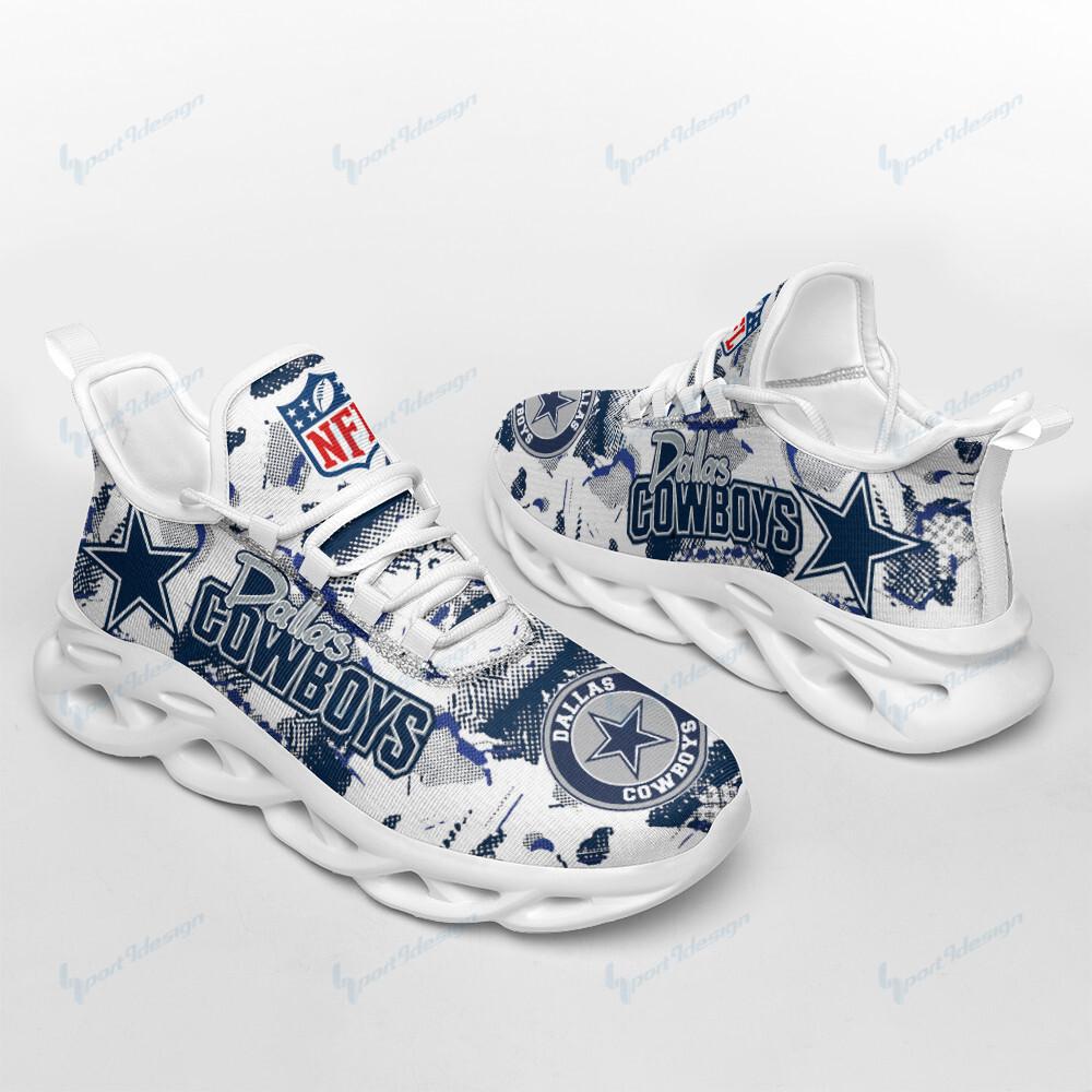 Ideafootwear Dallas Cowboys Max Soul Shoes Sneakers For Men And Women 297