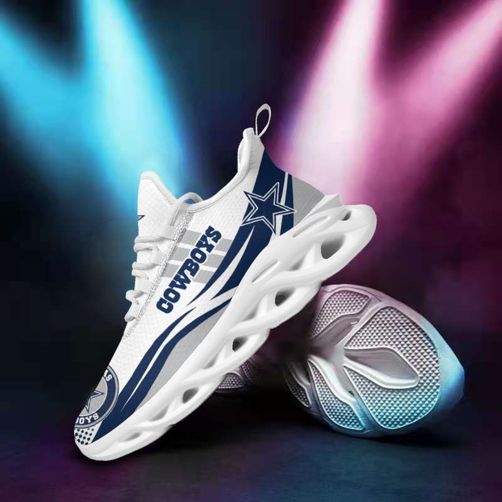 Ideafootwear Dallas Cowboys Max Soul Shoes Sneakers For Men And Women 8