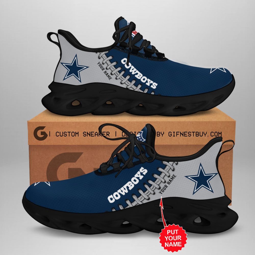 Ideafootwear Dallas Cowboys Max Soul Shoes Sneakers For Men And Women 148