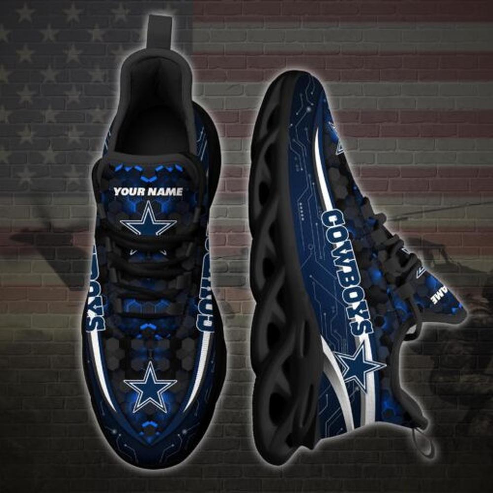 Ideafootwear Dallas Cowboys Max Soul Shoes Sneakers For Men And Women 262