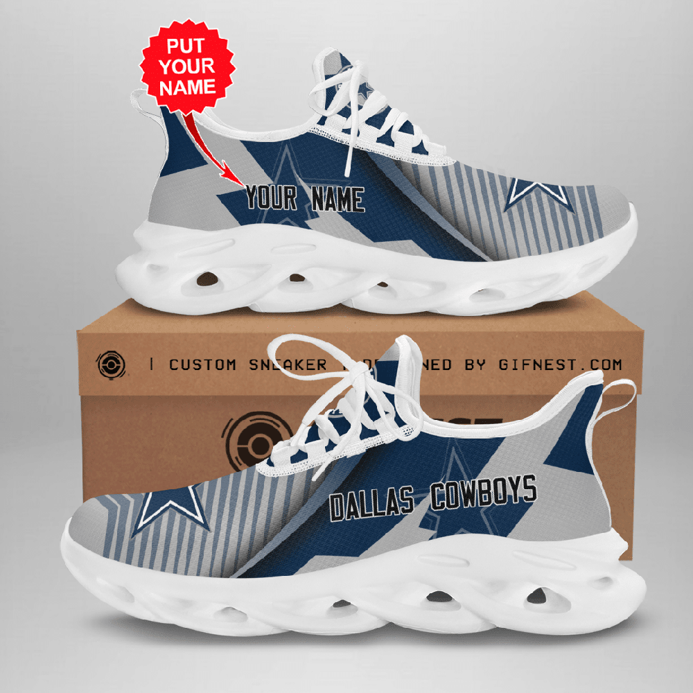 Ideafootwear Dallas Cowboys Max Soul Shoes Sneakers For Men And Women 246