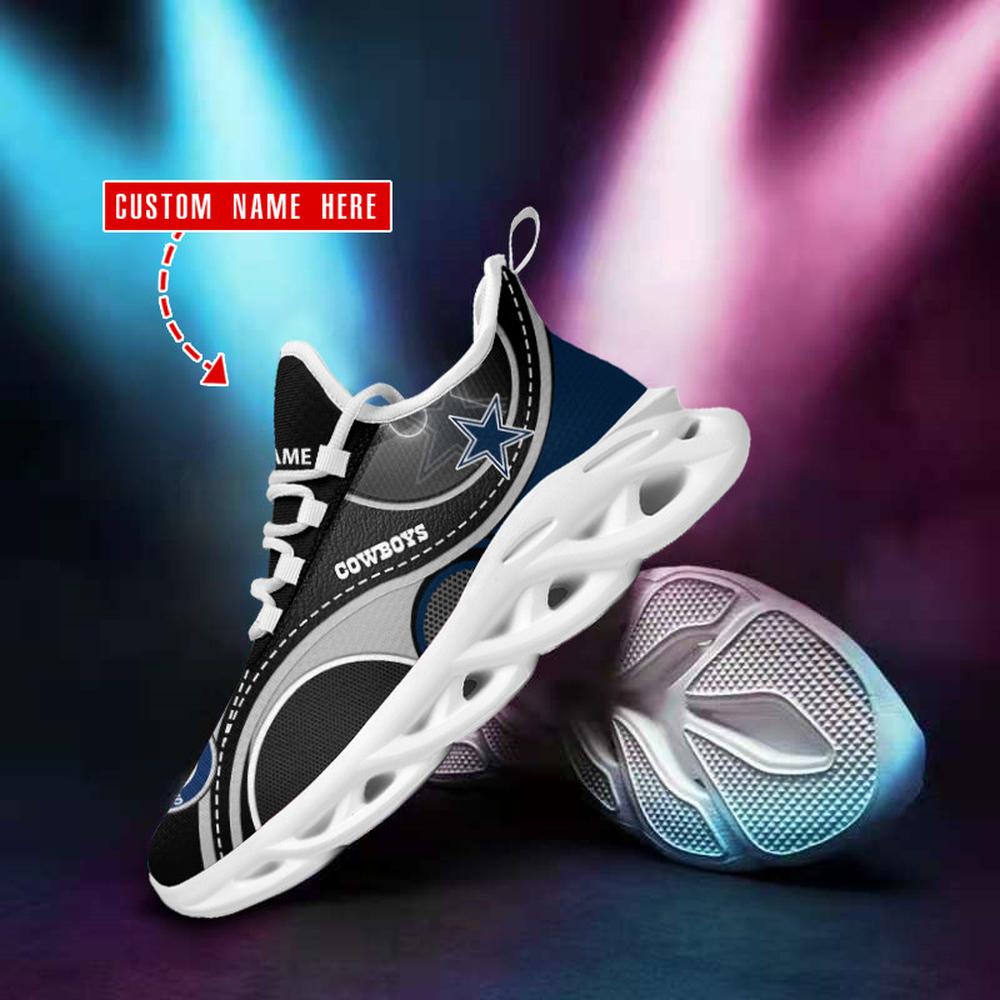 Ideafootwear Dallas Cowboys Max Soul Shoes Sneakers For Men And Women 222