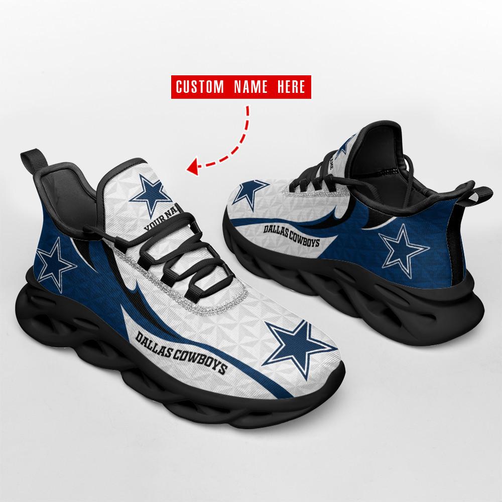 Ideafootwear Dallas Cowboys Max Soul Shoes Sneakers For Men And Women 214