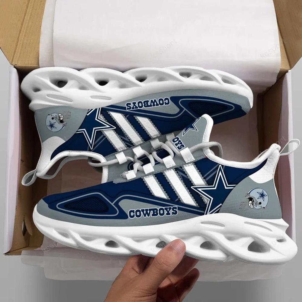 Ideafootwear Dallas Cowboys Max Soul Shoes Sneakers For Men And Women 124