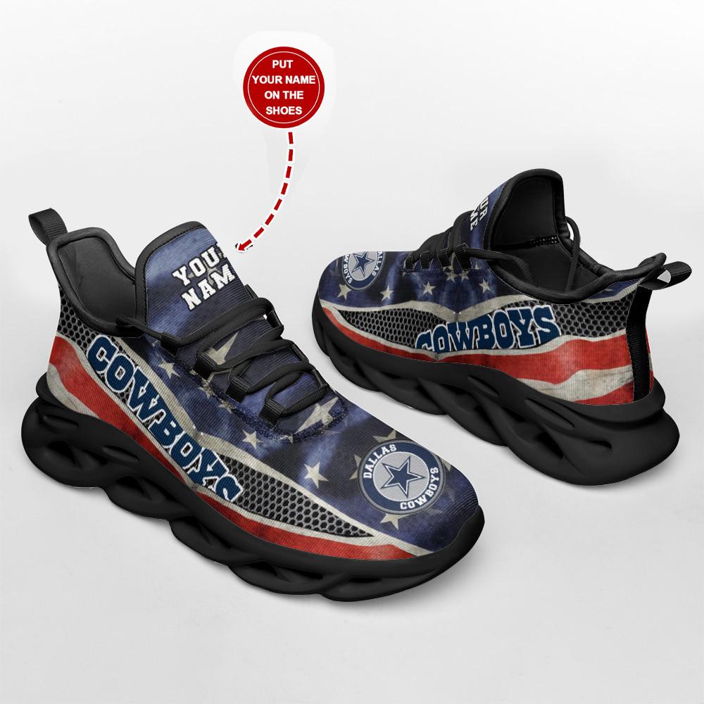 Ideafootwear Dallas Cowboys Max Soul Shoes Sneakers For Men And Women 204