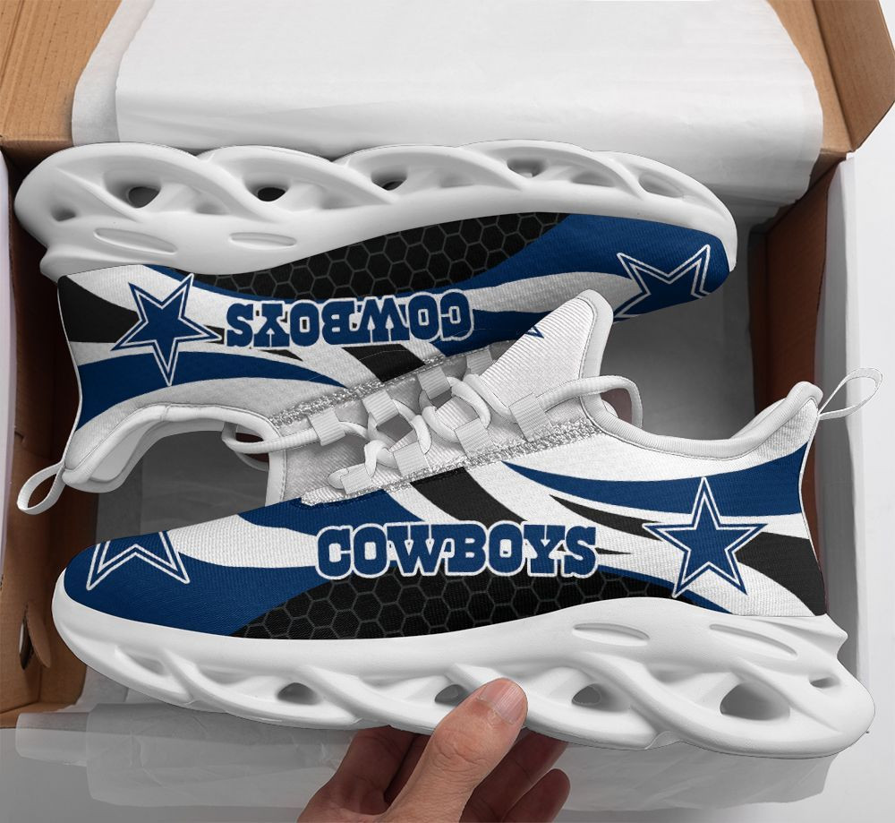 Ideafootwear Dallas Cowboys Max Soul Shoes Sneakers For Men And Women 10