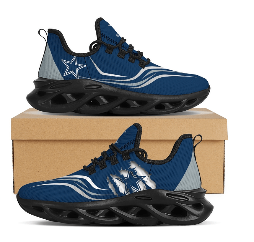 Ideafootwear Dallas Cowboys Max Soul Shoes Sneakers For Men And Women 154