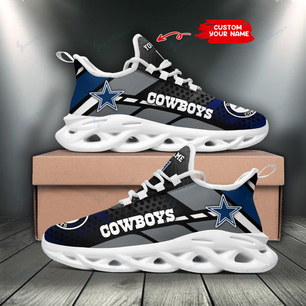 Ideafootwear Dallas Cowboys Max Soul Shoes Sneakers For Men And Women 237