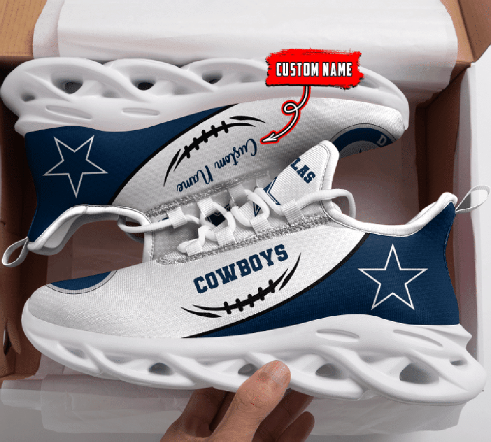 Ideafootwear Dallas Cowboys Max Soul Shoes Sneakers For Men And Women 249