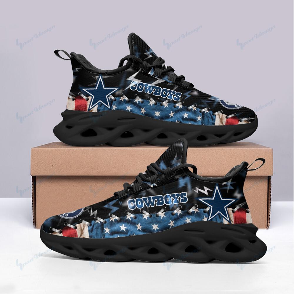 Ideafootwear Dallas Cowboys Max Soul Shoes Sneakers For Men And Women 105