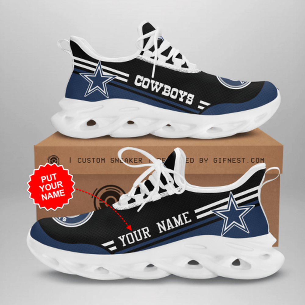 Ideafootwear Dallas Cowboys Max Soul Shoes Sneakers For Men And Women 254