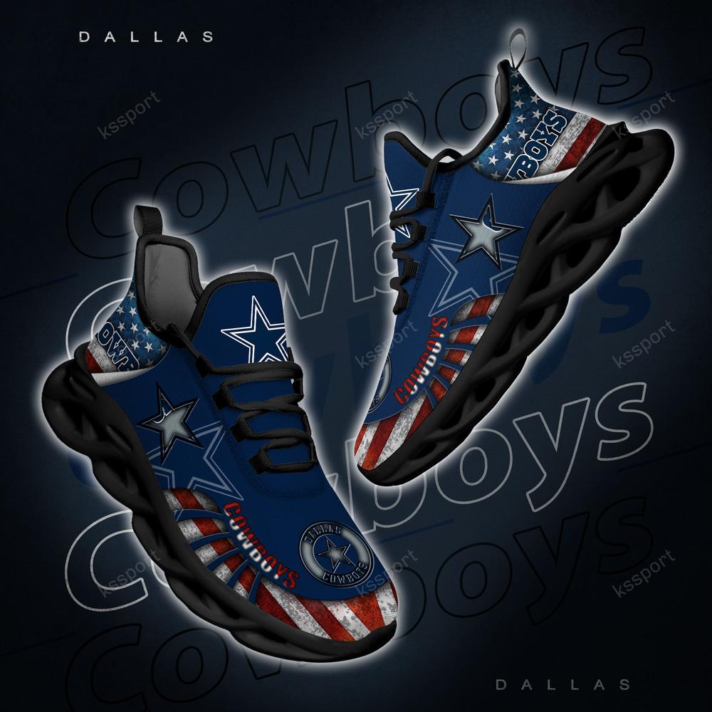 Ideafootwear Dallas Cowboys Max Soul Shoes Sneakers For Men And Women 127