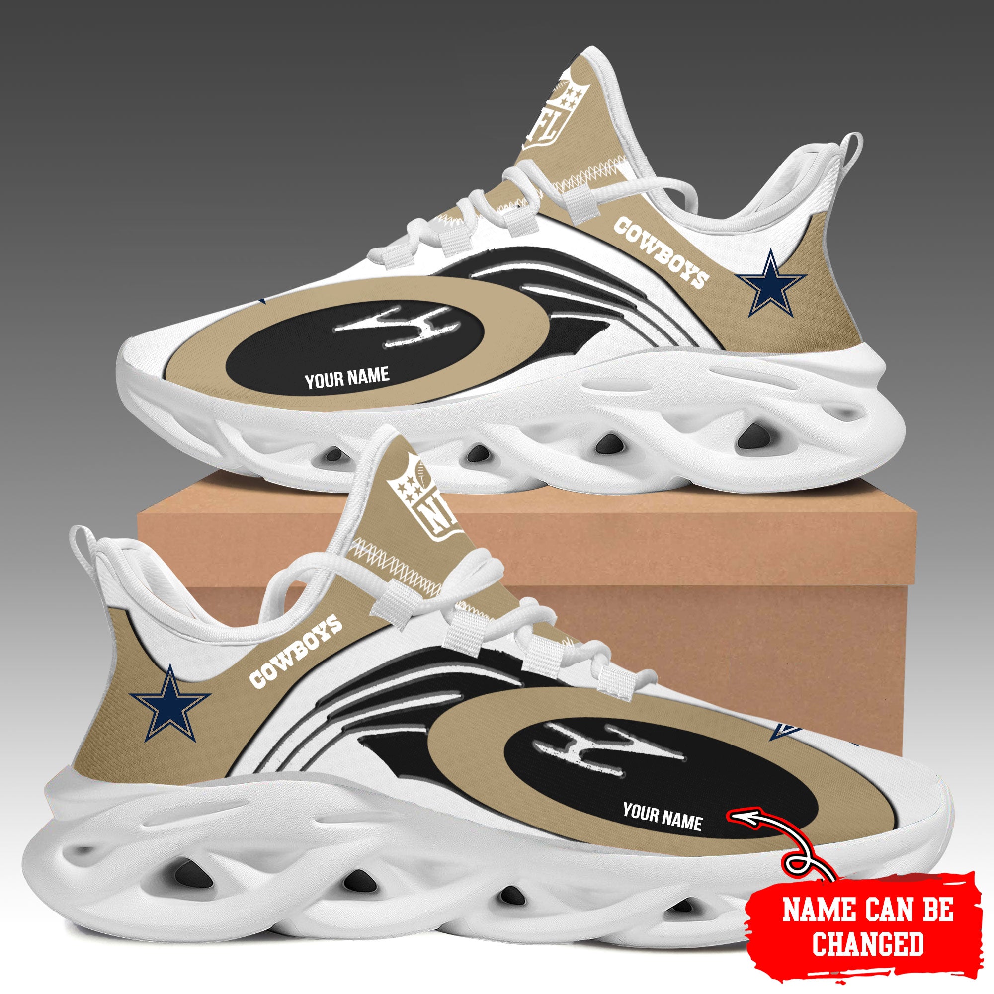 Ideafootwear Dallas Cowboys Max Soul Shoes Sneakers For Men And Women 157