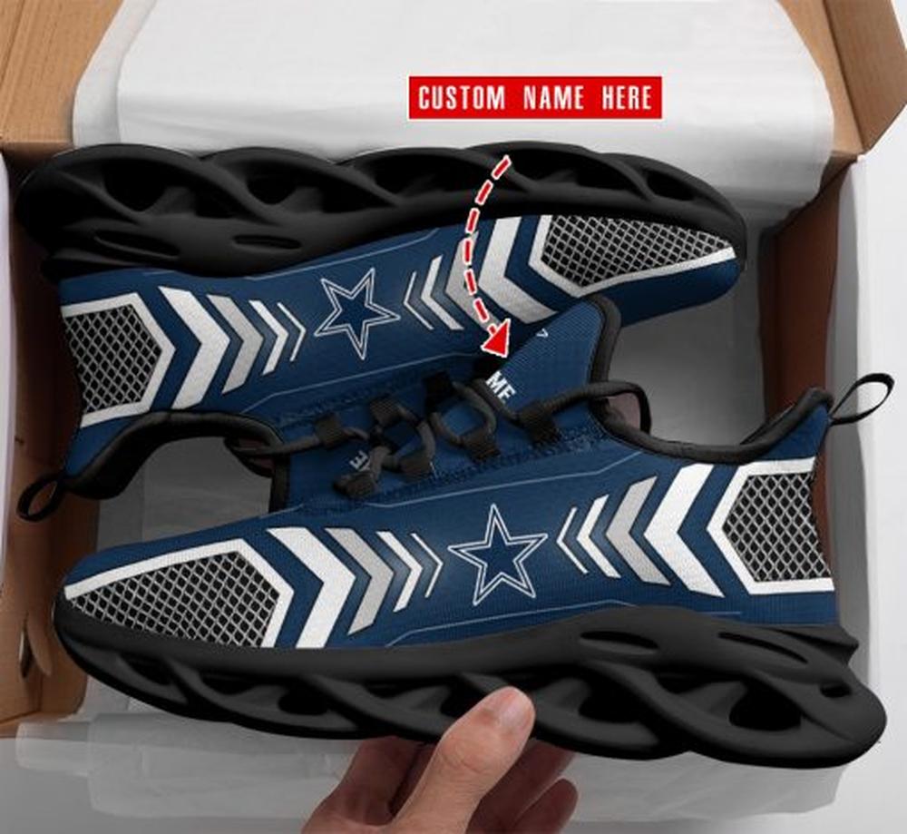 Ideafootwear Dallas Cowboys Max Soul Shoes Sneakers For Men And Women 196