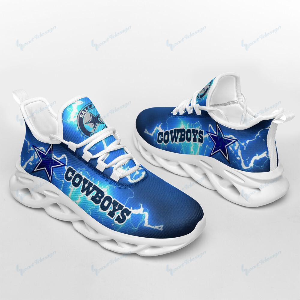 Ideafootwear Dallas Cowboys Max Soul Shoes Sneakers For Men And Women 100