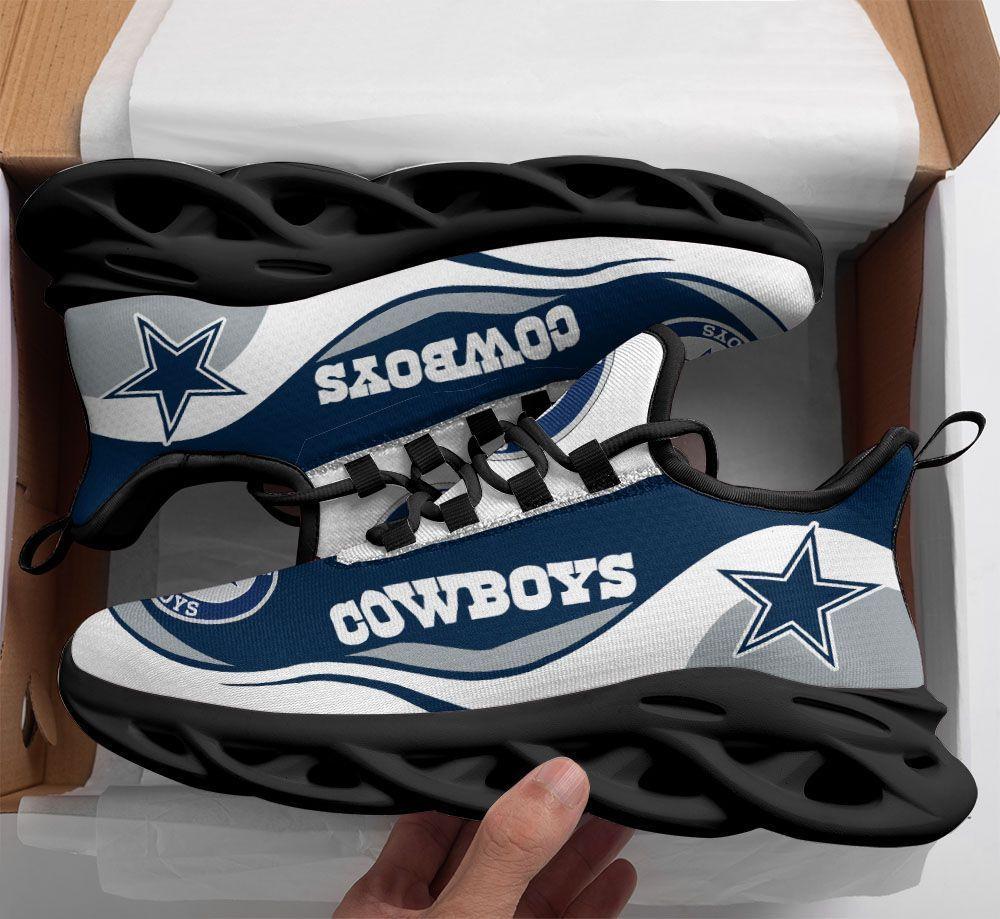 Ideafootwear Dallas Cowboys Max Soul Shoes Sneakers For Men And Women 37