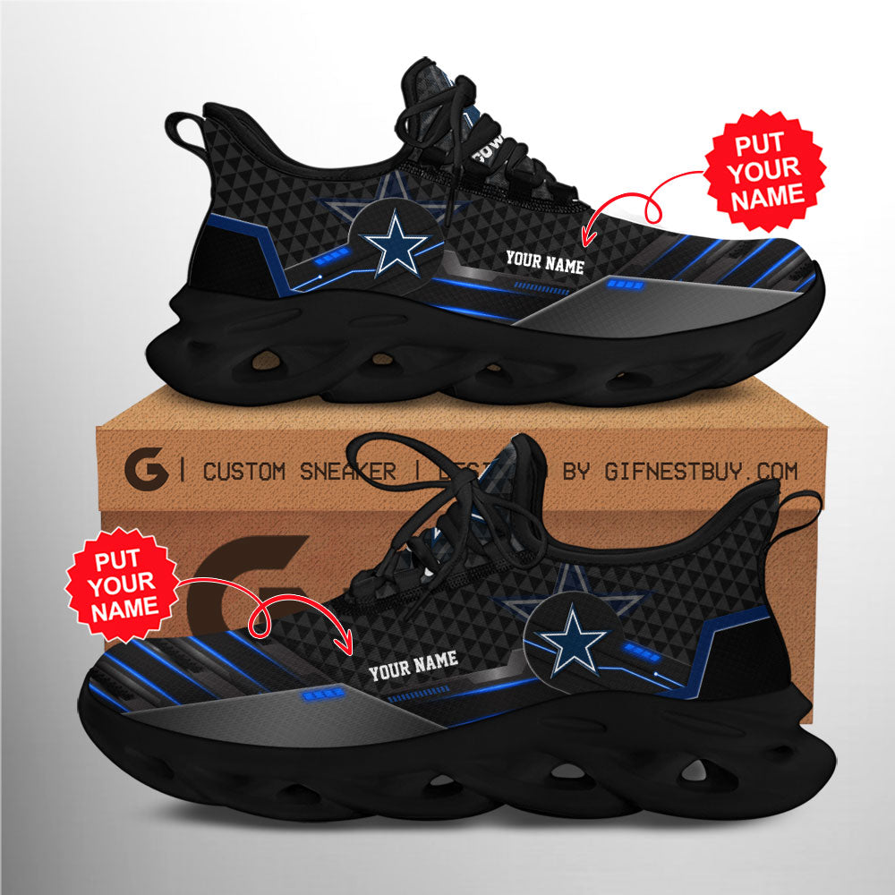 Ideafootwear Dallas Cowboys Max Soul Shoes Sneakers For Men And Women 146