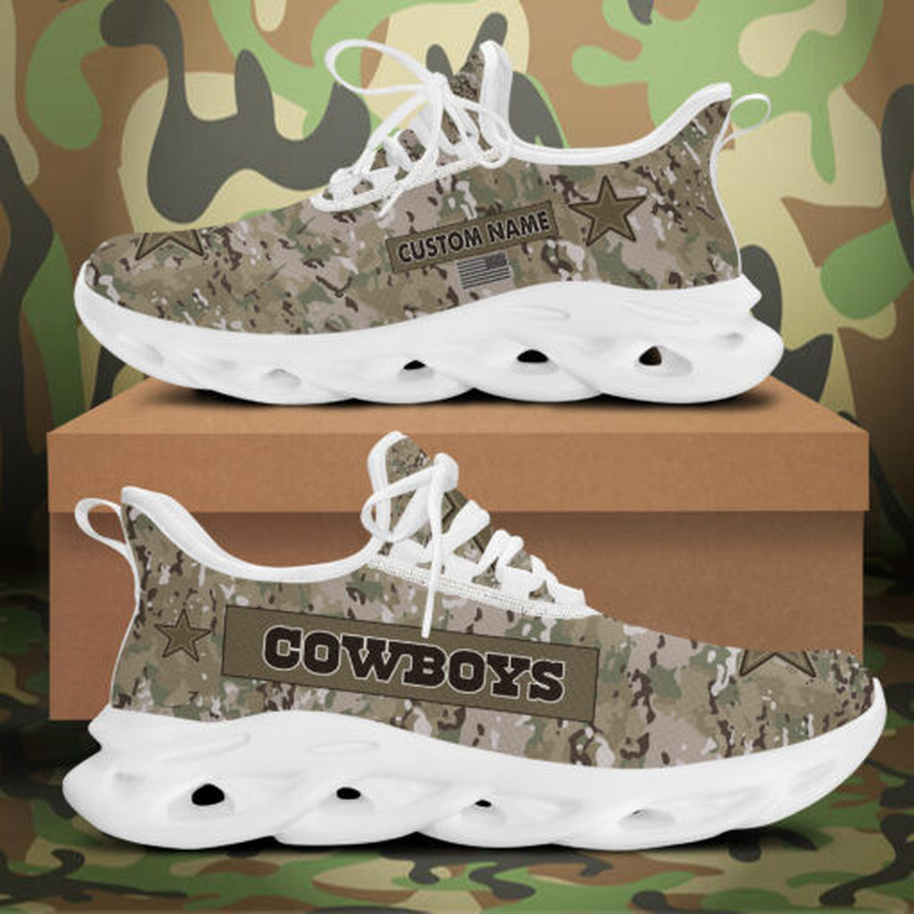 Ideafootwear Dallas Cowboys Max Soul Shoes Sneakers For Men And Women 260