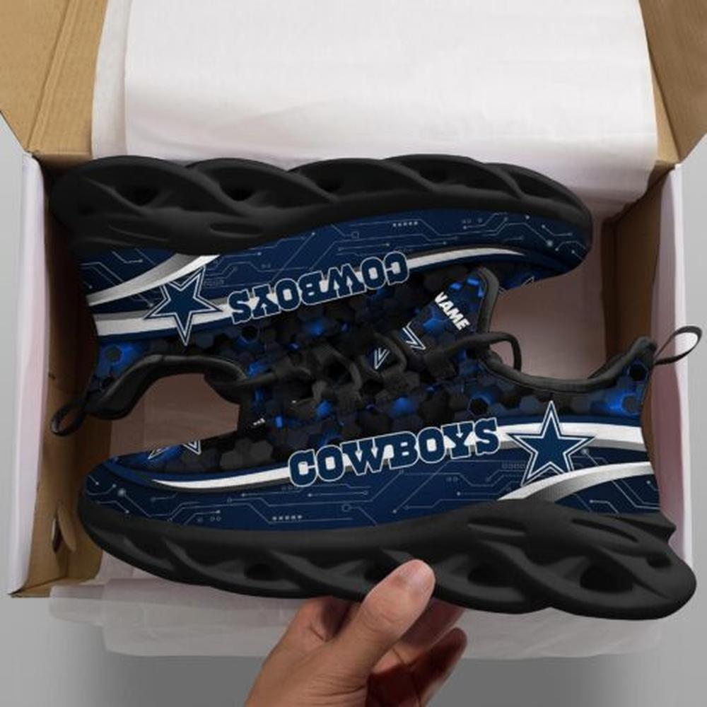 Ideafootwear Dallas Cowboys Max Soul Shoes Sneakers For Men And Women 262