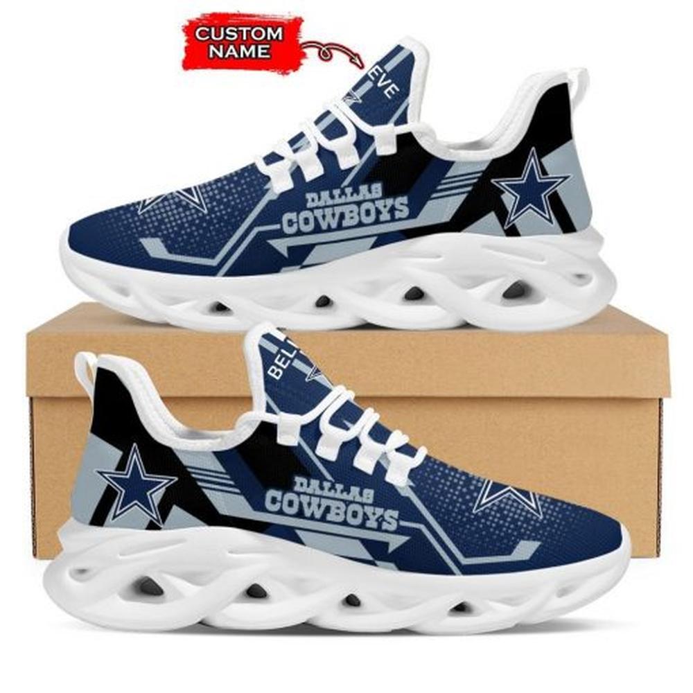 Ideafootwear Dallas Cowboys Max Soul Shoes Sneakers For Men And Women 241