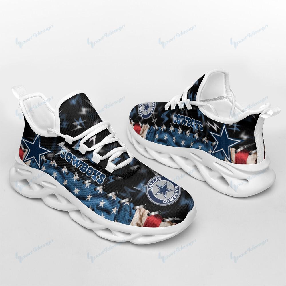 Ideafootwear Dallas Cowboys Max Soul Shoes Sneakers For Men And Women 105