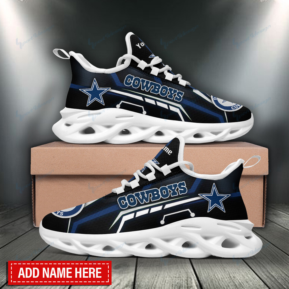 Ideafootwear Dallas Cowboys Max Soul Shoes Sneakers For Men And Women 190