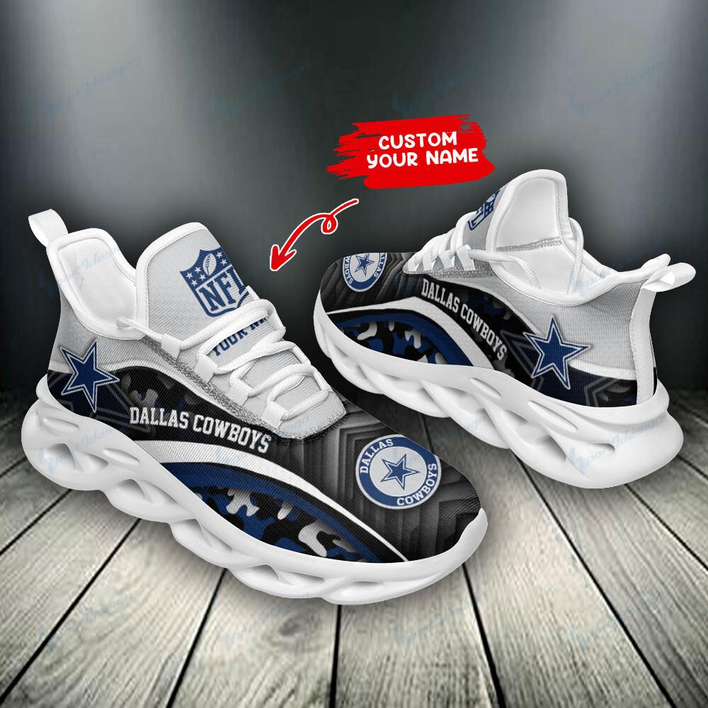 Ideafootwear Dallas Cowboys Max Soul Shoes Sneakers For Men And Women 187