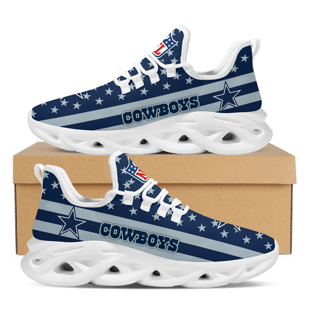 Ideafootwear Dallas Cowboys Max Soul Shoes Sneakers For Men And Women 38
