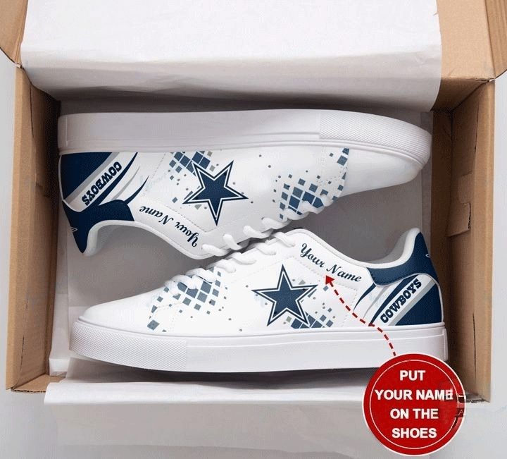Ideafootwear Dallas Cowboys Skate Stan Shoes Sneakes For Men And Women 7