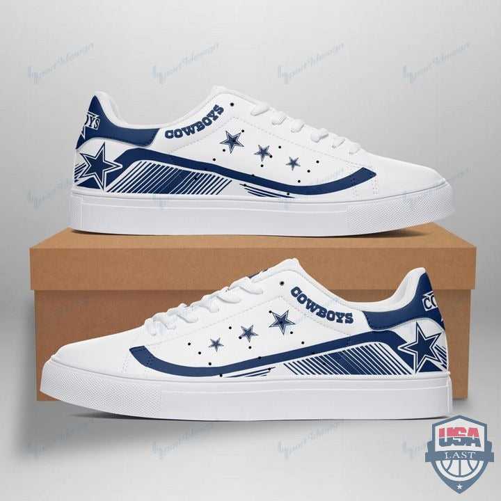 Ideafootwear Dallas Cowboys Skate Stan Shoes Sneakes For Men And Women 10