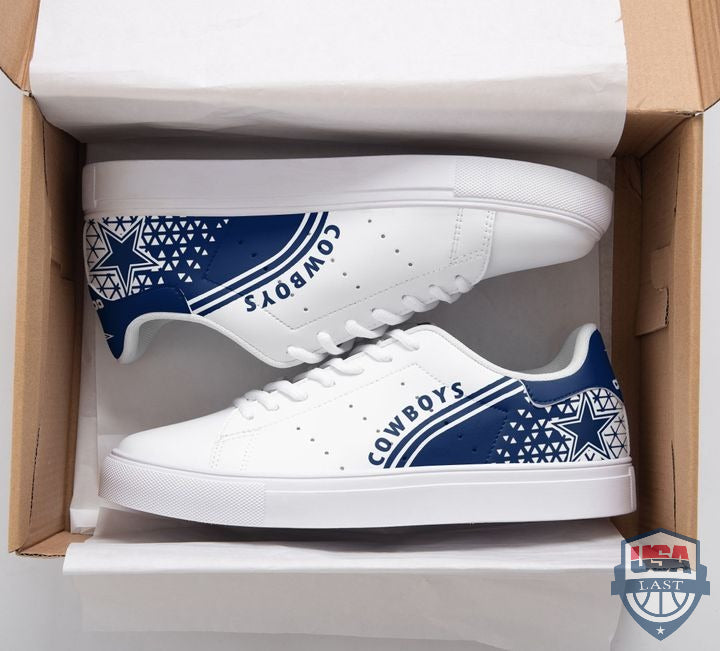 Ideafootwear Dallas Cowboys Skate Stan Shoes Sneakes For Men And Women 9