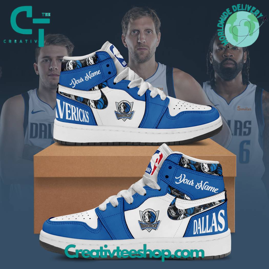 Ideafootwear Dallas Mavericks AJ1 High Sneakers Shoes For Men And Women 2