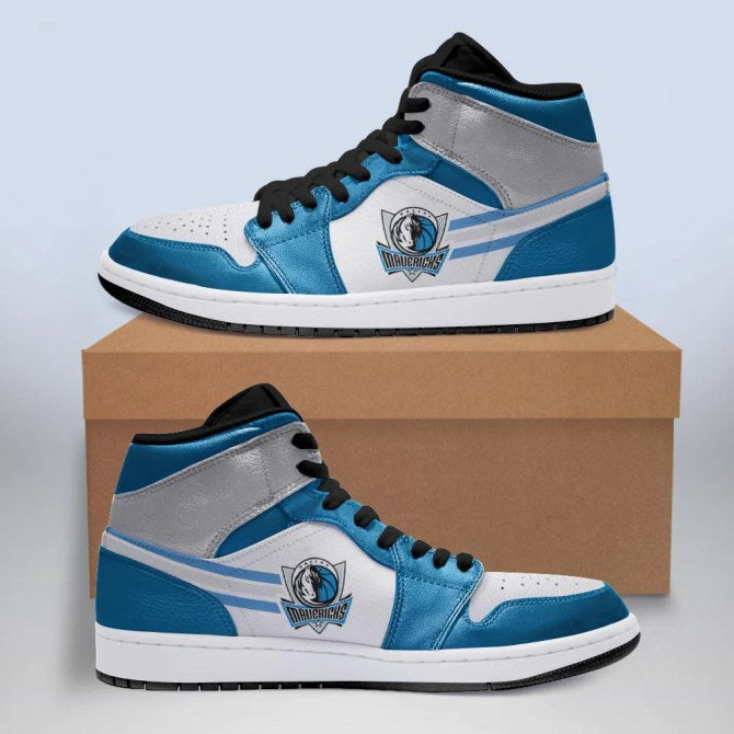 Ideafootwear Dallas Mavericks NBA AJ1 High Sneakers Shoes For Men And Women 1