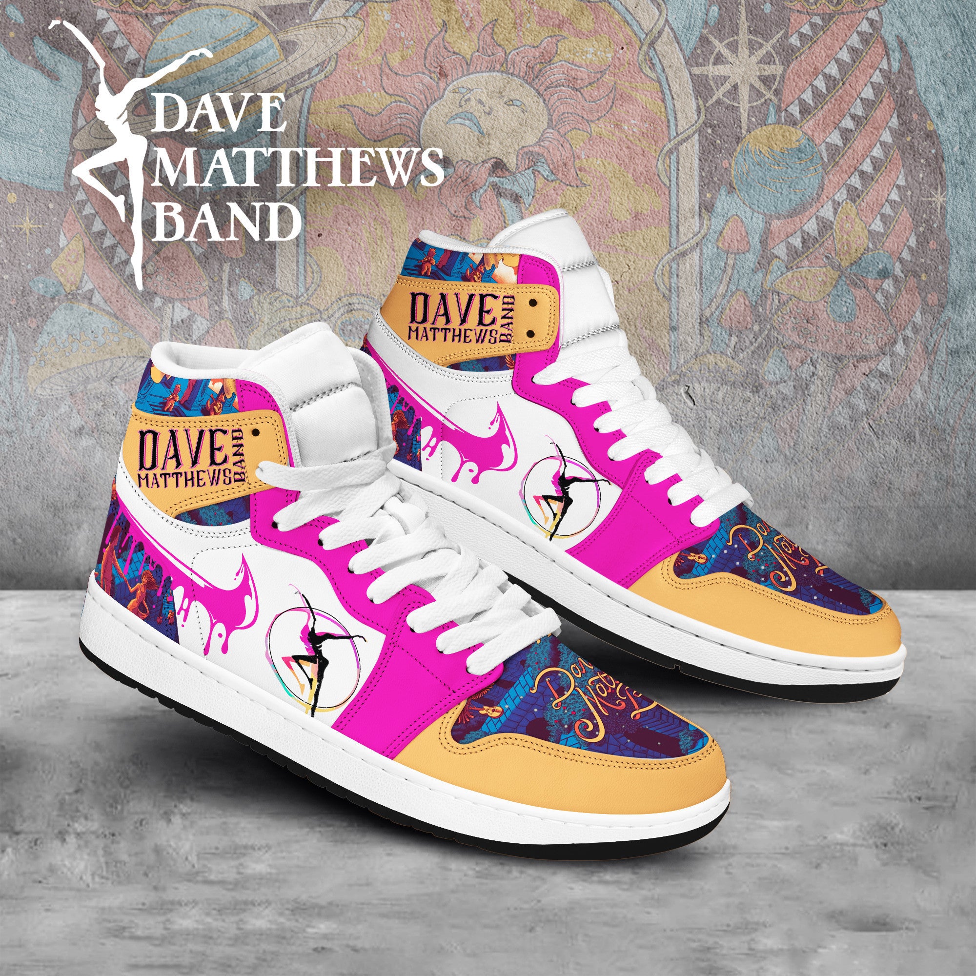 Ideafootwear Dave Matthews Band AJ1 High Sneakers Shoes For Men And Women 5