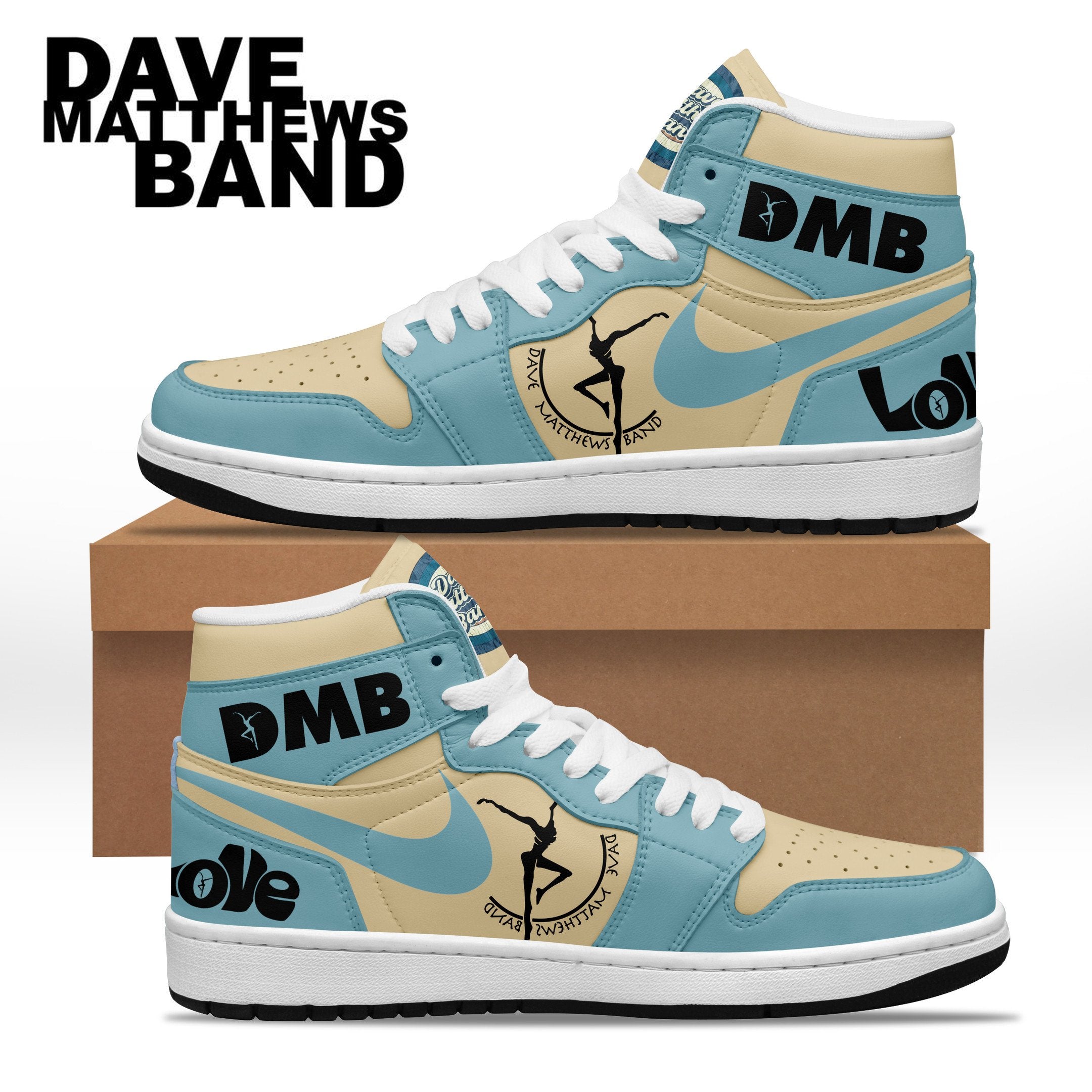 Ideafootwear Dave Matthews Band AJ1 High Sneakers Shoes For Men And Women 7