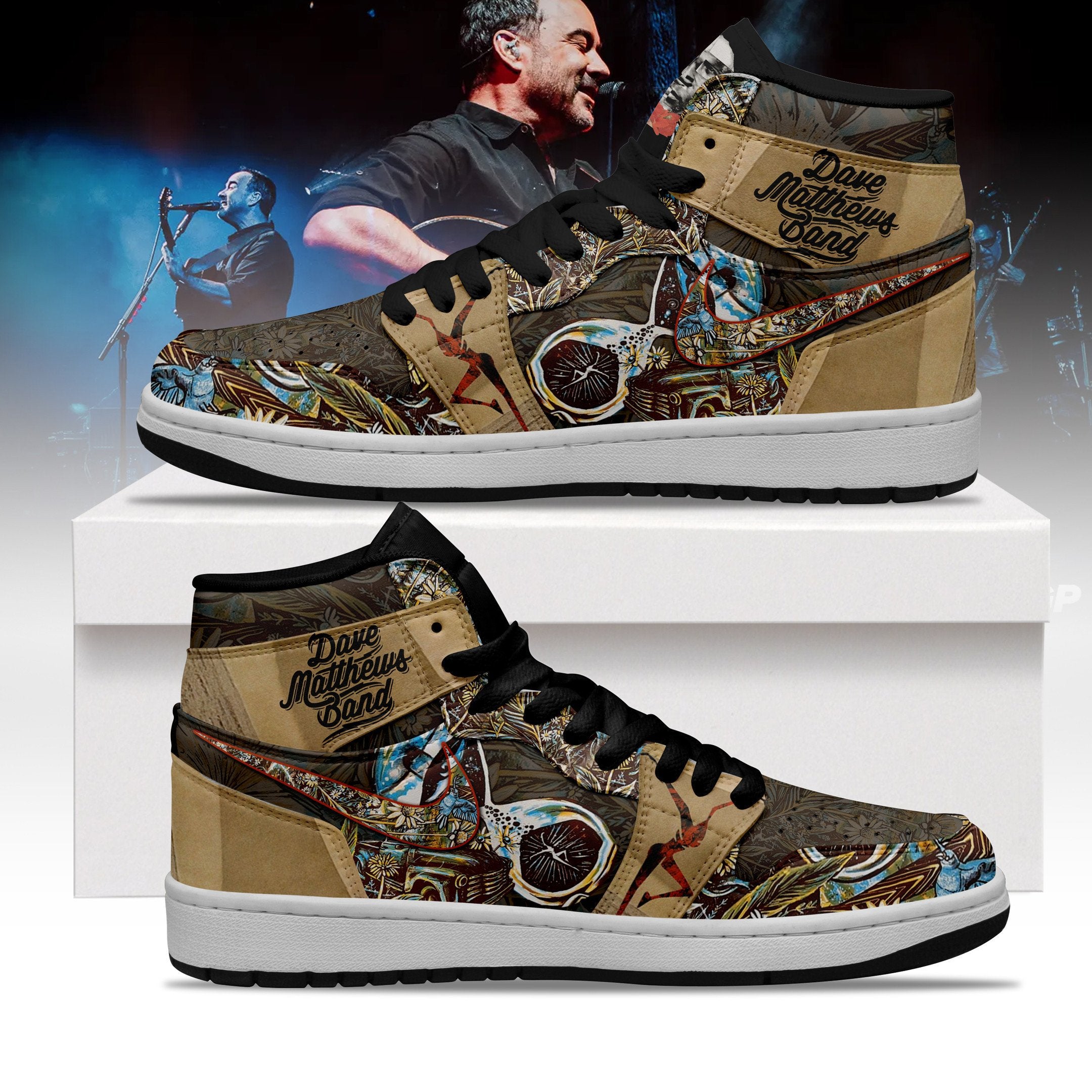 Ideafootwear Dave Matthews Band AJ1 High Sneakers Shoes For Men And Women 11