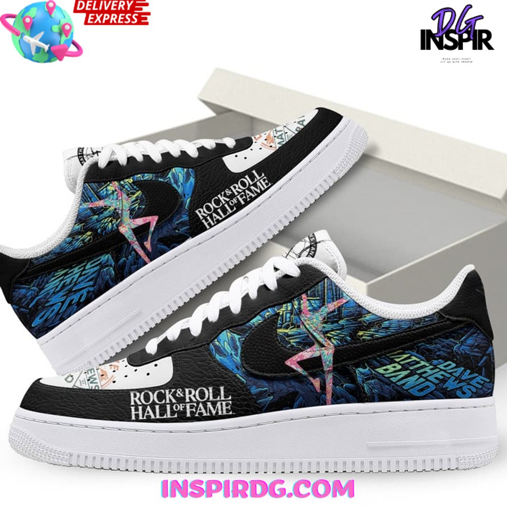 Ideafootwear Dave Matthews Rock &amp; Roll Hall of Fame Air Low-Top Sneakers Shoes For Men And Women 1