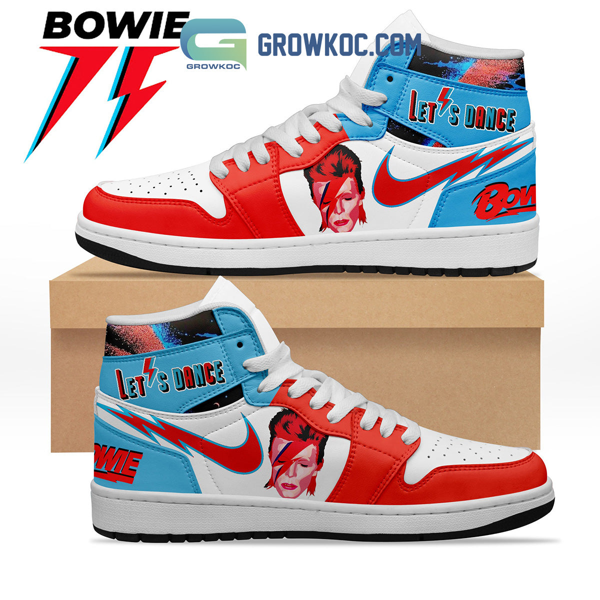 Ideafootwear David Bowie AJ1 High Sneakers Shoes For Men And Women 1