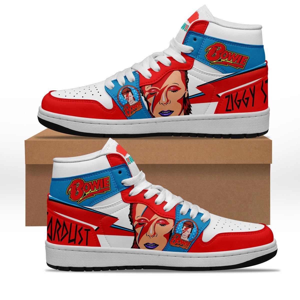 Ideafootwear David Bowie AJ1 High Sneakers Shoes For Men And Women 6