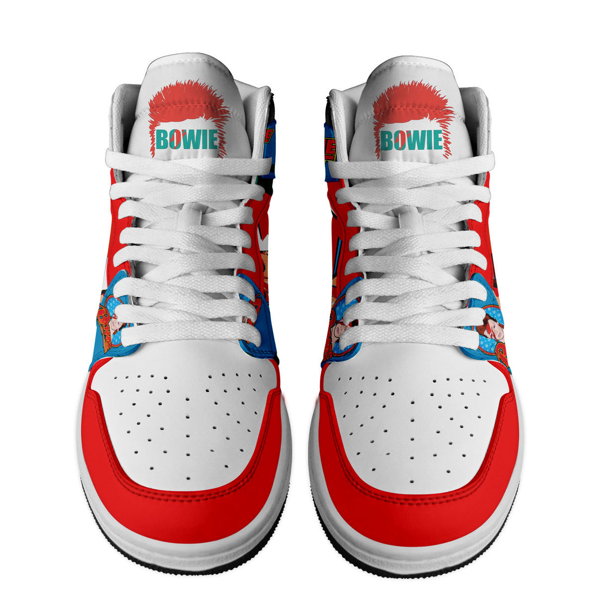 Ideafootwear David Bowie AJ1 High Sneakers Shoes For Men And Women 6