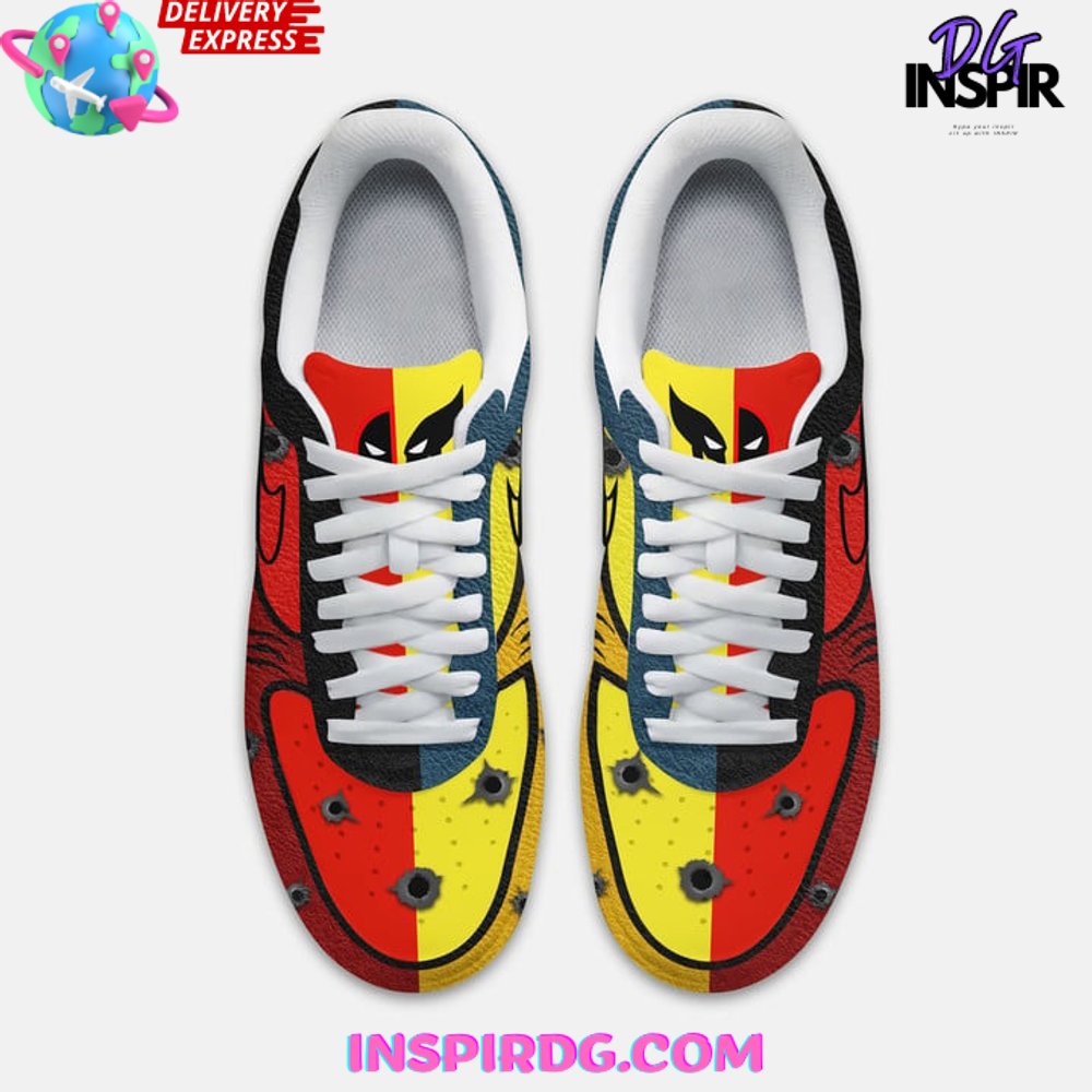 Ideafootwear Deadpool Air Low-Top Sneakers Shoes For Men And Women 8