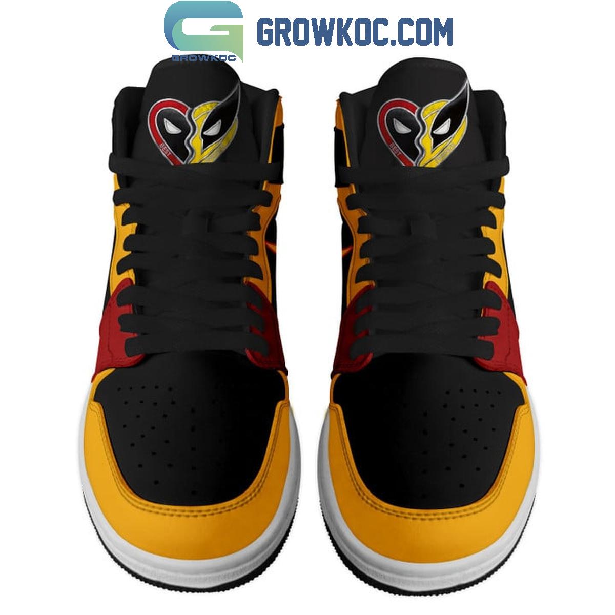 Ideafootwear Deadpool AJ1 High Sneakers Shoes For Men And Women 4