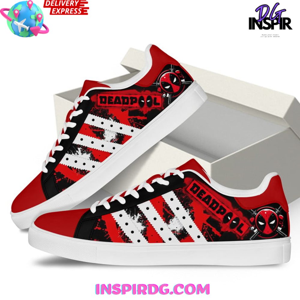 Ideafootwear Deadpool Skate Stan Shoes Sneakes For Men And Women 2