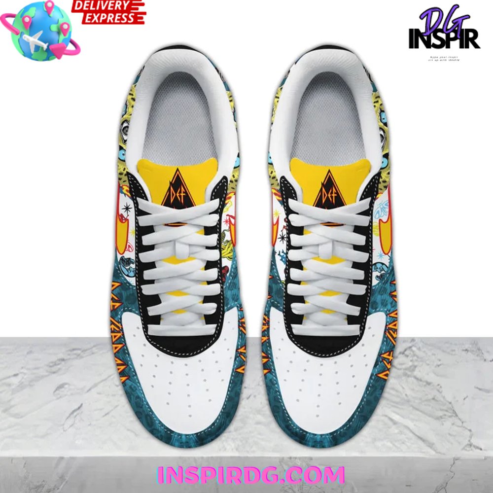 Ideafootwear Def Leppard Air Low-Top Sneakers Shoes For Men And Women 4