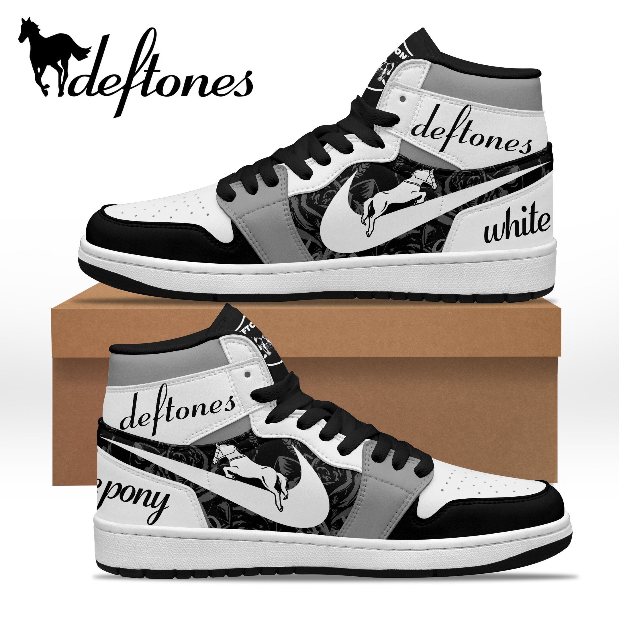 Ideafootwear Deftones AJ1 High Sneakers Shoes For Men And Women 8